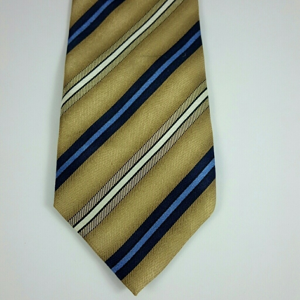 Croft & Barrow Gold Blue Neck Tie 4x66.5
